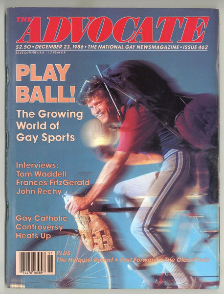 Advocate 1986 Tom Waddell Gay Athletes 116pg John Rechy Gay News Magazine M23313