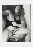 Cal Sinclair/Tom Armour 1989 Colt Studio 5x7 Tank Top Lounging Gay Beefcake Photo J10246