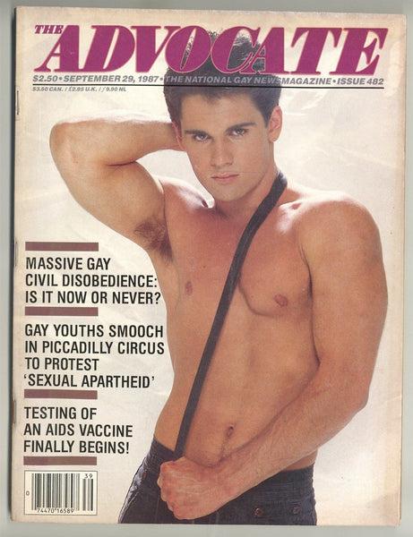 Advocate 1987 Richard Armas Antonio Lopez 132pgs Gay Rights Magazine M23344