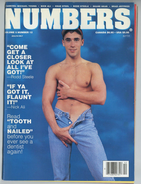 Numbers 1991 Michael Young, Forum Nick Ali, Filmco 100pg Chad Steele, Brad Jeffries Gay Magazine M23380