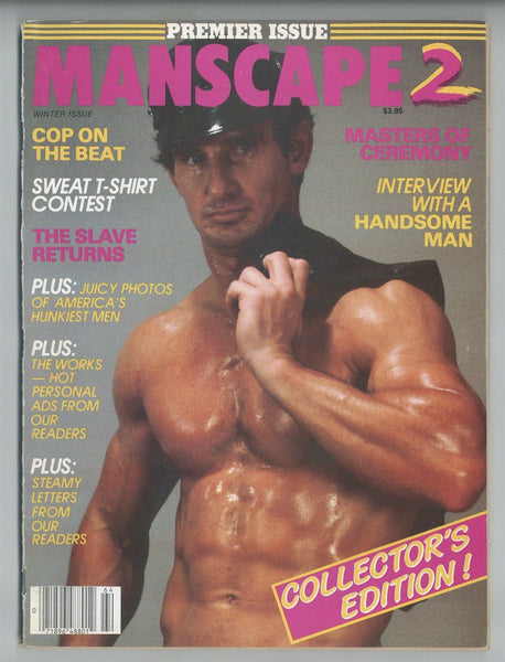 Manscape 2 Premier Issue 1986 Joe Nemo 100pgs Al Daddio Gay Magazine M23387