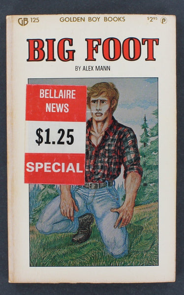 Big Foot by Alex Mann 1978 Golden Boy Books GB 125 Gay Pulp Arena Romance B18
