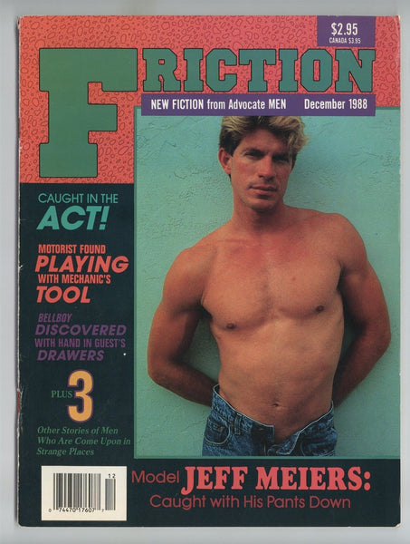 Friction 1988 Jeff Meirs, David Springle 68p Vintage Advocate Gay Magazine M23484