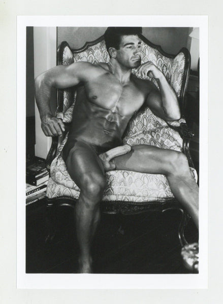 Tony Ganz 1995 Colt 5x7 Jim French Deep In Thought Beefcake Gay Physique Nude J10266