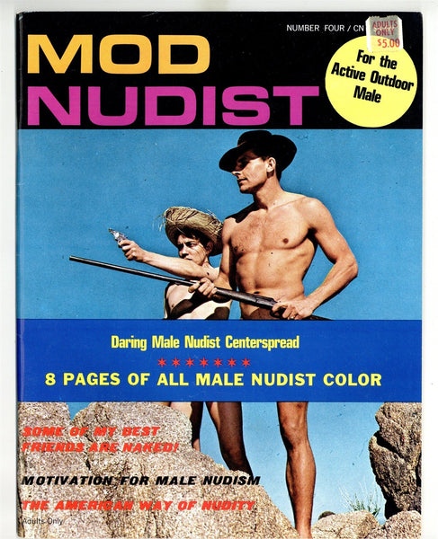 Mod Nudist V1#4 Military Nude Physique Men 1967 May Publishing 64pg Vintage Gay Physique MagazineM23506