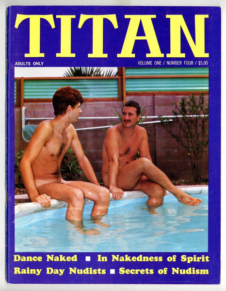Titan V1 #4 Vintage Gay Nude Physique Magazine 1967 Wyngate & Bevins 52pg Male Beefcake Pictorial M23522