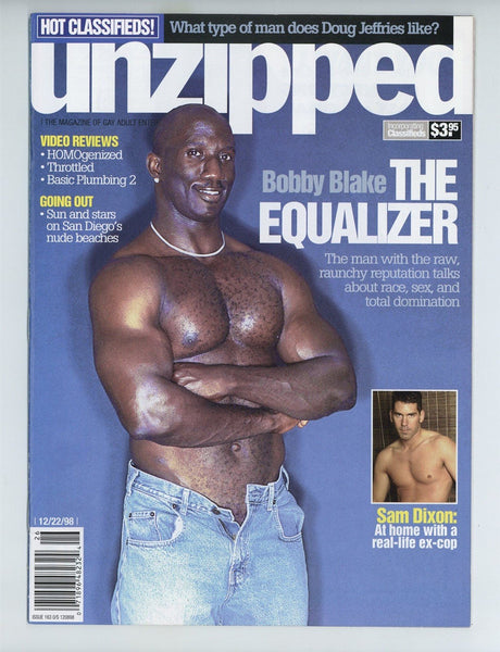Unzipped 1998 Bobby Blake Tony Cummings 50pg Sam Dixon Gay Magazine M23524