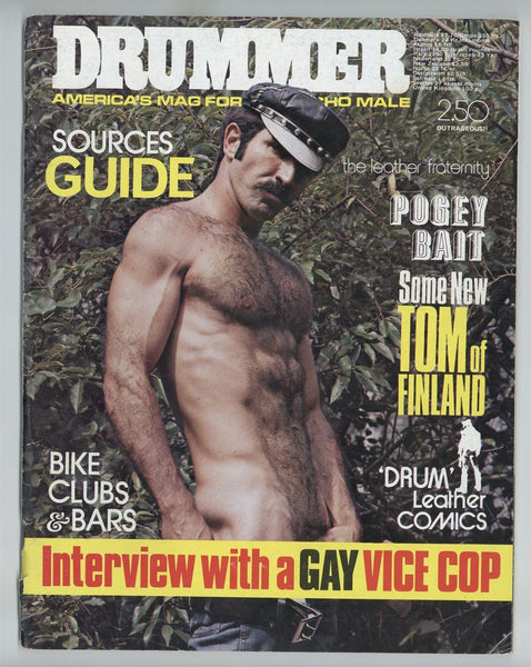 Drummer 1977 Alternate Publishing Tom Of Finland, Bill King 78pgs Vintage Gay Leather Movement Magazine M23533