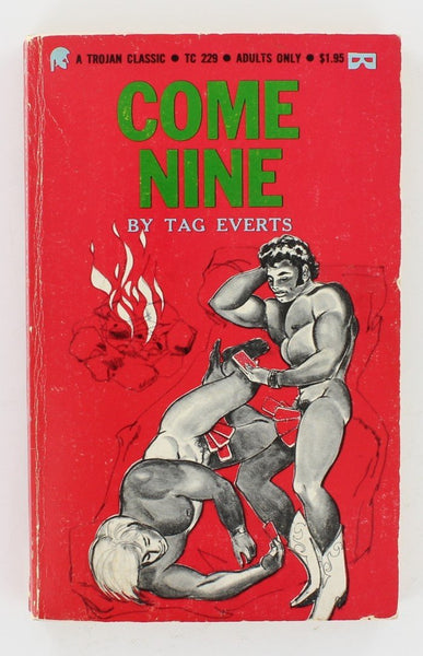 Come Nine, Tag Evert 1969 Trojan Classic TC 229 Vegas Book Vintage Gay Pulp B100