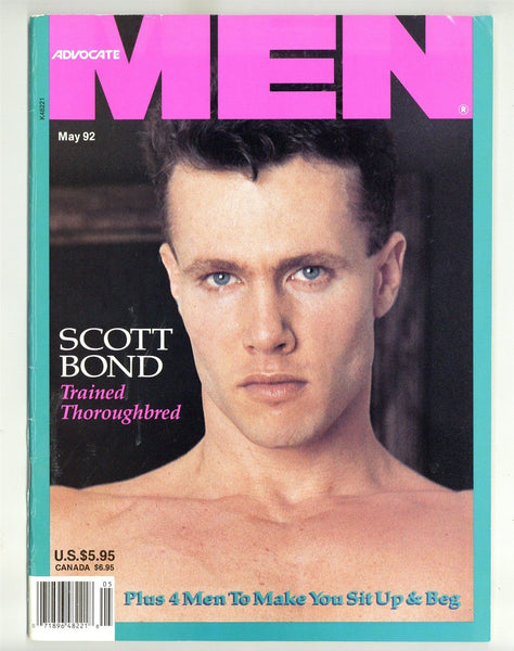 Advocate Men 1992 Scott Bond, Bo Tate 92pgs Luke Trenston Gay Magazine M23573