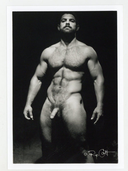 Tony Lombardy Dramatic Physique Pose 1997 Colt Studio 5x7 RIP Colt Gay Beefcake Nude Photo J10407