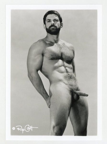 Tony Lombardy Perfect Physique Pose 1997 Colt Studio 5x7 RIP Colt Gay Hairy Beefcake Nude Photo J10410