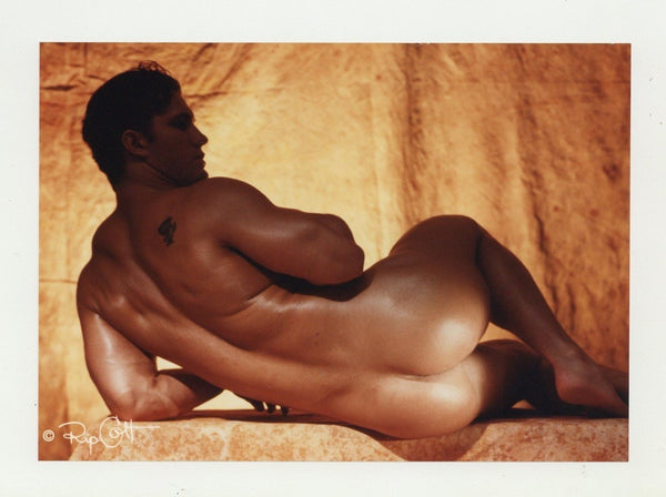 Dusty Manning 1997 Colt Studio 5x7 Gorgeous Tan Rear View Nude Gay Photo J10414