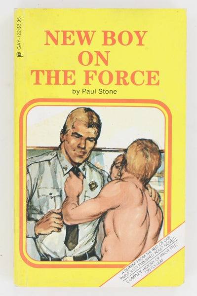 New Boy On The Force by Paul Stone 1987 Vintage Erotic Gay Police Pulp PB21