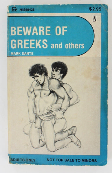 Beware Of Greeks And Others by Mark Dante 1981 Surree HIS69 Gay Wrestling Pulp PB26