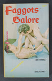 Faggots Galore by Jon Fondle 1968 Vintage Gay Psychedelic Pulp Fiction Novel, Manifest Publishing 192 pgs Illustrated PB49