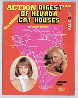 Action Digest Of Nevada Cat Houses 1975 Vegas Brothels Prostitutes 32pgs Sex Workers Magazine M23673