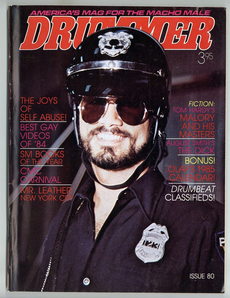 Drummer 1984 Larry Townsend, John Preston 96pg Bill Ward, Jim Moss Vintage Leather Gay Magazine M23700
