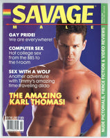 Savage Male 1993 Karl Thomas Sinbad 52pg Falcon Studio Gay Pinup Magazine M23704