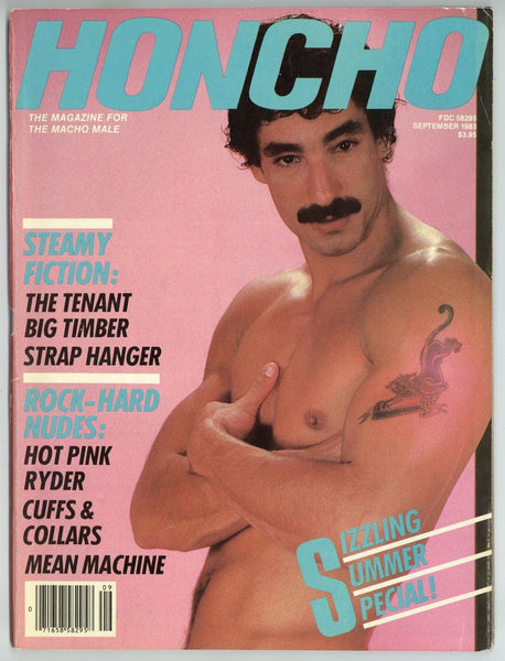 Honcho 1983 Modernismo Publishing Lee Ryder, Falcon Studios, Naakkve 96pgs Zeuss Studios Gay Magazine M23713