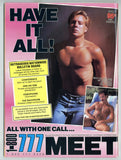 Honcho 1989 Jon Vincent, Kristen Bjorn Photography 98pgs Beefcake Hunks Vintage Gay Pinup Magazine M23725