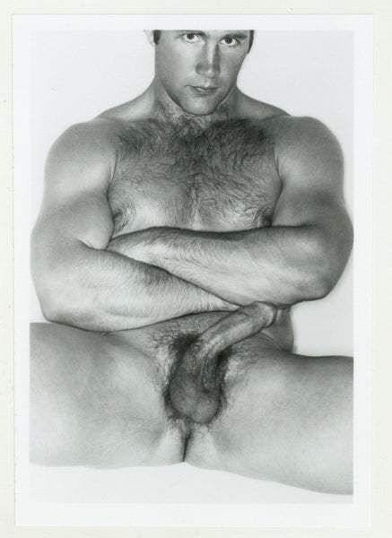 Gavin Reed Hairy Chest 1986 Bare Beefcake Jim French Colt Studios 5x7 Gay Physique Photo J10520