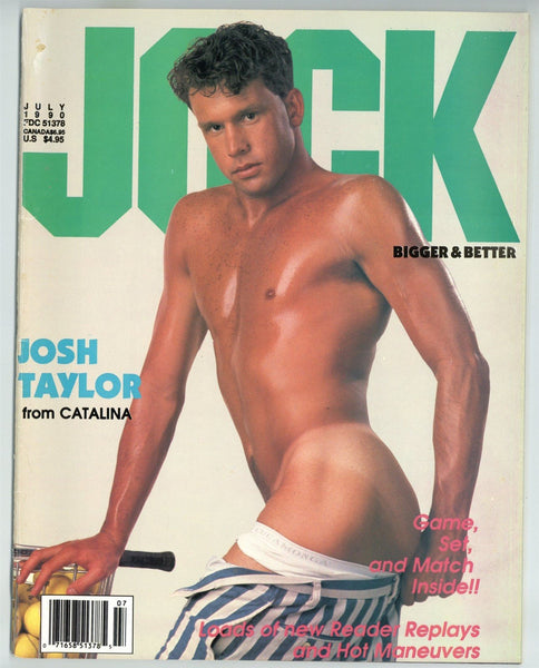 Jock July 1990 Josh Taylor, Catalina Studios, Neil Thomas 84pgs Brian Hawkes, Tony Sinatra, Jim Bentley Gay Pinup Magazine M23777