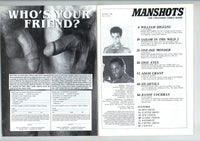 Manshots 1990 Ryan Idol Cover, Alex Stone 84pg Randy Cochran, William Higgins Gay Video Magazine M23779