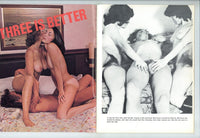 Sex Trios 1975 Golden State News Tina Russell, Christine DeSchaeffer 48pgs Group Sex Threesomes Magazine M23799