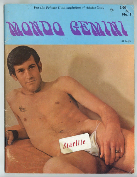 Mondo Gemini #1 Vintage Beefcakes 64pgs Physique Pinups Tattoo Horoscope Gay Magazine M23819