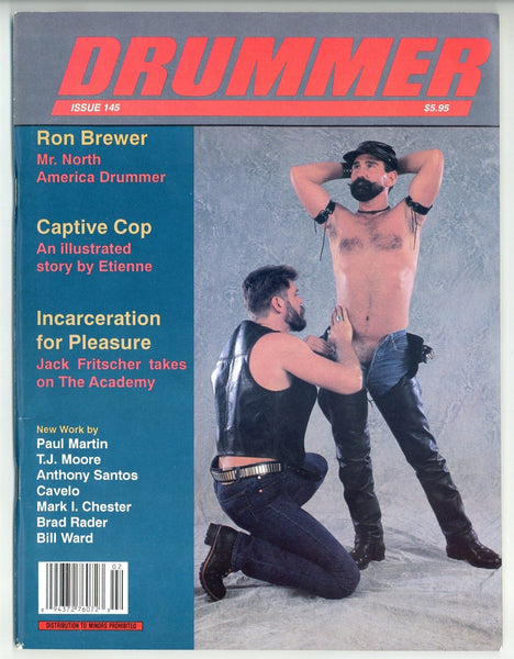 Drummer #148 Desmodus Inc 1990 Mike Murray, Larry Townsend, Bill Ward 100pgs Ron Brewer Gay Leather Magazine M23841