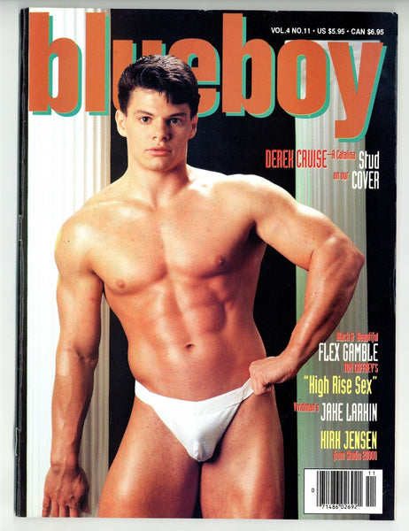 Blueboy Nov 1993 Derek Cruise, Kirk Jensen, Jake Larkin 100pg Tom Caffrey, Catalina Video Gay Magazine M23849
