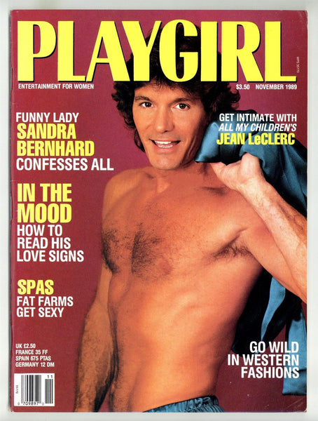 Playgirl Nov 1989 Ben Allen, Martin Jade 100pg Vintage Gay Pinup Magazine M23872