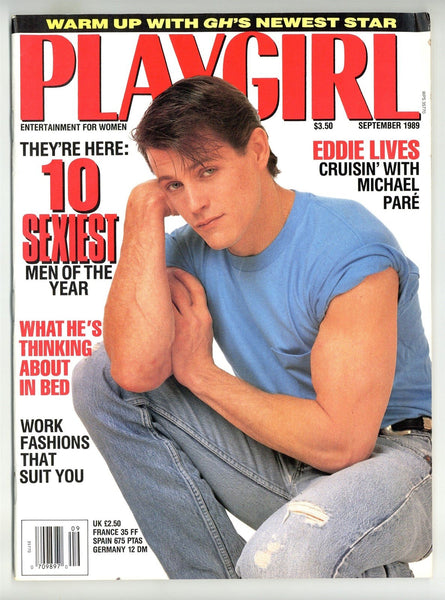 Playgirl 1989 Tony Bartok Donn Simione Tom Burgess 100pgs Gay Magazine M23874