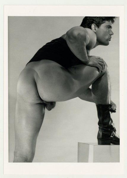 Jack Pullman 1989 Biker Boots Rear View Colt Studios 5x7 Jim French Gay Physique Photo J10596