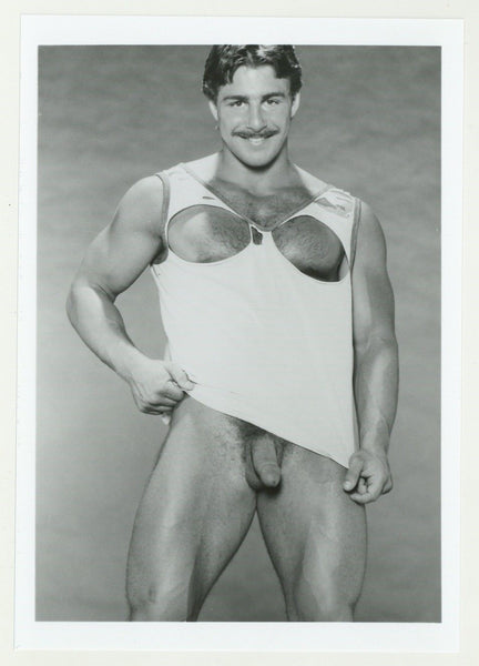 Steve Phelps 1986 Hairy Ripped Shirt Colt Studio 5x7 Gay Physique Photo J10610