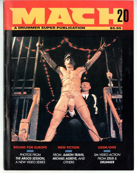 Mach #20 Desmodus Inc 1990 Drummer, Zeus Studios 60pgs Gay Leather Magazine M23886