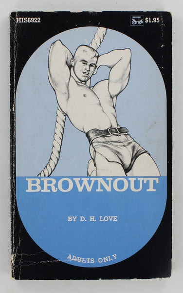 Brownout by DH Love 1972 Surrey House HIS-69 Series 185pg Vintage Homosexual Gay Pulp Novel PB124