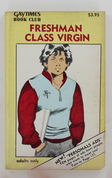 Freshman Class Virgin 1984 Gay Times Book Club 170pg Gay Pulp Pb135 Oxxbridgegalleries