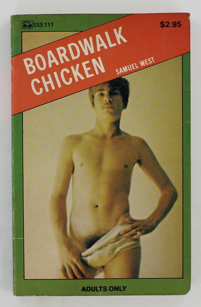 Boardwalk Chicken by Samuel West 1981 Surree Stud Series 186pg Vintage Gay Erotica Pulp Pocket Book PB146