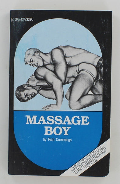Massage Boy by Rich Cummings 1972 Surrey House GAY-137 186pg Vintage Gay Wrestling Pulp PB190