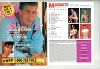 Mandate 1992 Kristen Bjorn, Jim Wigler 100pgs Lobo Studios Gay Pinup Magazine M23921