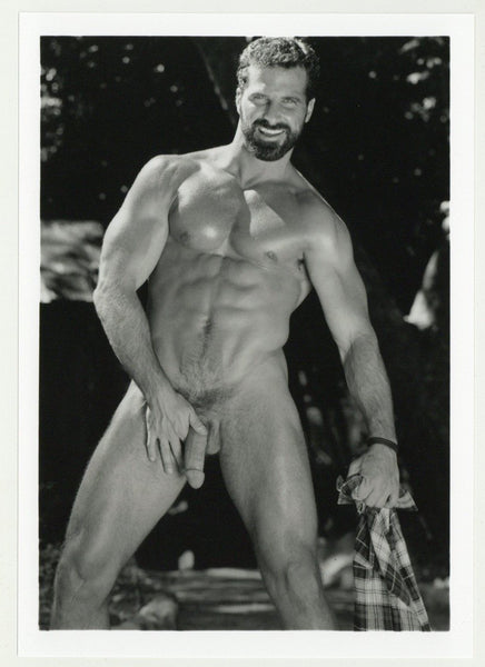 Chet O'Roark 1998 Colt Studios 5x7 Jim French Nude Beefcake Beard Moustache Gay Physique Photo J10677