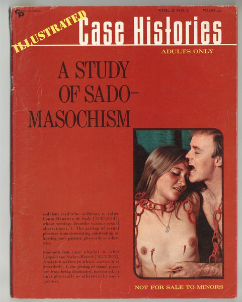 Satanic Sex Cult 1970 A Study of Sado-Masochism V2#1 Vintage Horror Porn 68pg Ed Wood Jr., Calga Pendulum Magazine, Orgy Spanking M23996