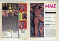 Male Pictorial August 1992 Steve Cort, Paul Coder, Alan Devereux 60pgs Tom Mann Gay Pinup Magazine M24088