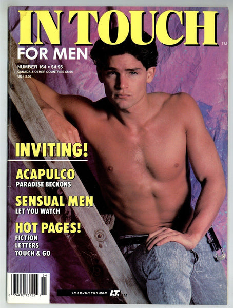 In Touch 1990 Brian Madsen, Angel Adrazo 84pgs Robb Blass, Ira Levi Gay Magazine M24120