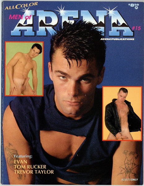 Men Of Arena #15 1990 Arena Pub Tom Rucker, Trevor Taylor 32pgs Gay Pinup Magazine M24173