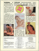 Skin V5#6 Magcorp 1984 Mike Day, Filmco 56pgs Jeff Wells, Jeff Hitchcock, Nova Studios Gay Magazine M24189