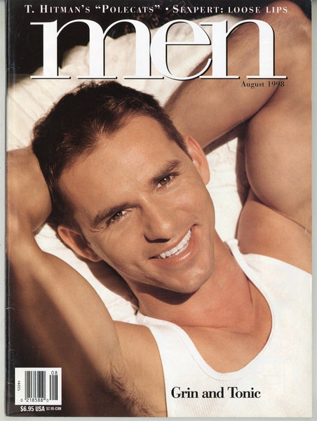 Men August 1998 Marc Hamilton, Jeff Scott, Cody Whiler 80pgs Cicero Scott Gay Pinups Magazine M24237
