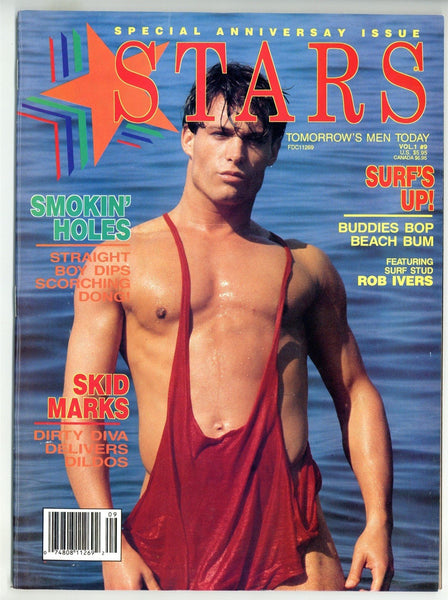 Stars V1#9 1992 Perry O'Brien Rob Ivers Grant Fagan 94pgs Drew Hansen Jason Cruise Gay Magazine M24050
